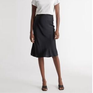 Quince Silk Midi Skirt